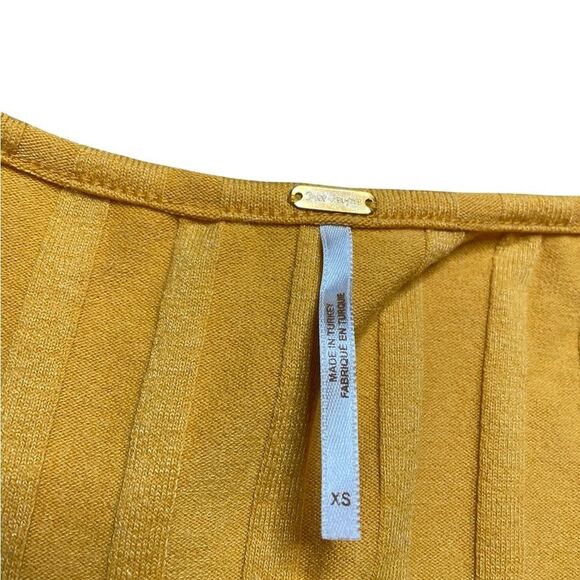 FREE PEOPLE Central Park Button Up Cardigan Ribbed Top Size XS - Picture 7 of 7